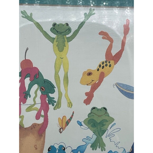 Adorable Hand Painted Watercolor Frogs Framed & Matted by Sherry Tolman Print - Picture 5 of 11